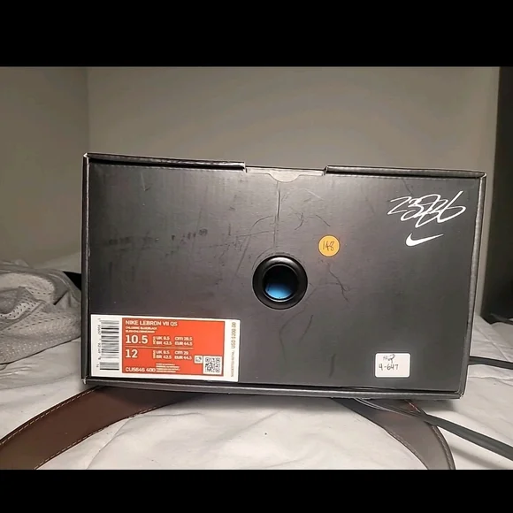 Nike Blue and Black Basketball Shoes